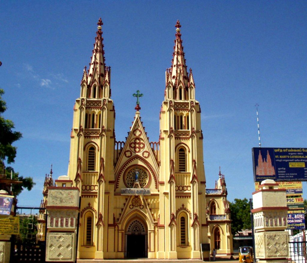 St. Mary's Cathedral: A Beautiful Blend of Architecture and Devotion in Madurai